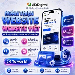 Dịch vụ Hoàn thiện website by 2D Digital 2026